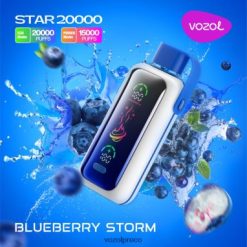 VOZOL Vape Sabores - VOZOL STAR 20.000 tempestade de mirtilo 0L82R8400